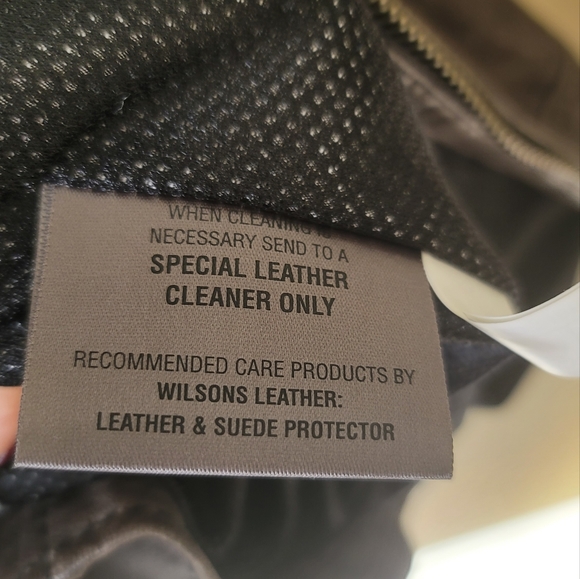 NWOT Wilson's Gray Black Distressed Genuine Leather Jacket Coat Size XXL - Picture 8 of 16